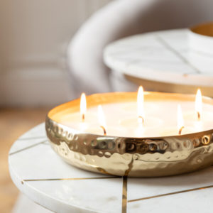 Bougie Parfumee M-Chic Metal Or Medium-21h