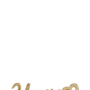 Home Coeur Sur Pied Aluminium/Bois Or