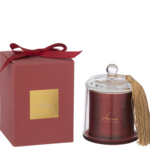 Bougie Parfumee Cloche Amour Rouge Small - 30heures