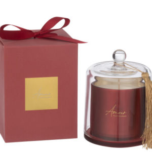 Bougie Parfumee Cloche Amour Rouge Large -45heures