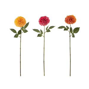 Bouquet Dahlia Artificiel Mix Assortiment De 3